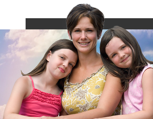 Une mère et ses 2 filles