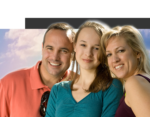Père, belle mère et adolescente